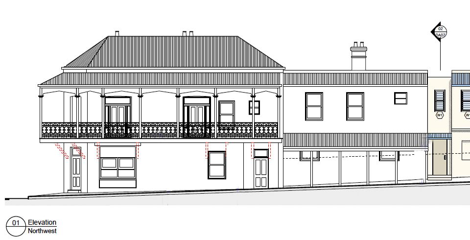 Alterations and additions to an existing building at and use of the premises as a residential flat building
