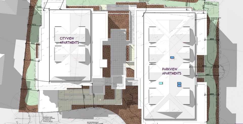 Construction of a residential flat building containing 24 new apartments over 4 levels