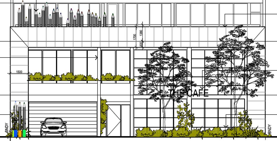 Construction of a new childcare centre for 98 children, recreation facility (gym) and take away food and drink premises