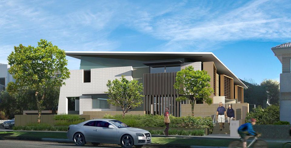 Multi-dwelling housing development comprising 5 townhouses with associated basement car parking